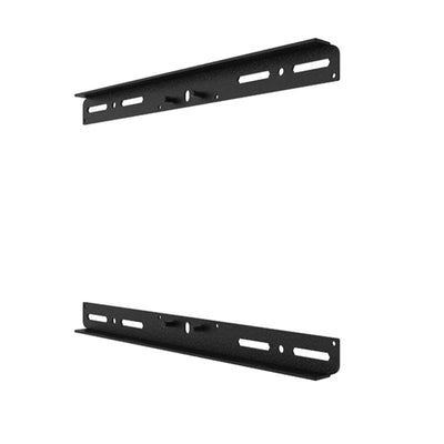 B-Tech Dual Stud Horizontal Wall Plate Adapter BT8226-HWP/B, pair of wall mounting rails