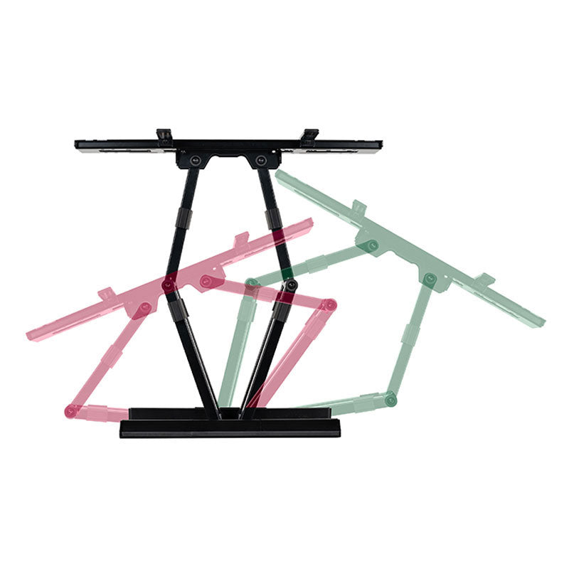 B-Tech Heavy Duty XL Dual Arm TV Wall Mount BT8237/B, articulating TV wall mount motion range diagram