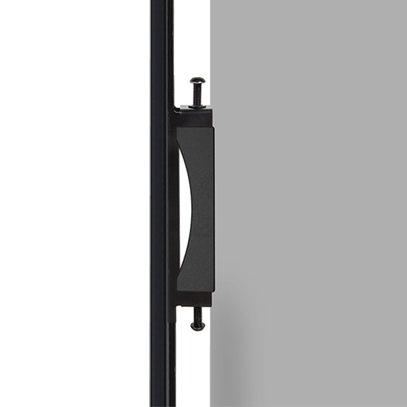 B-Tech System X TV Wall Mount BT8321/B, display bracket clamp installed on pole
