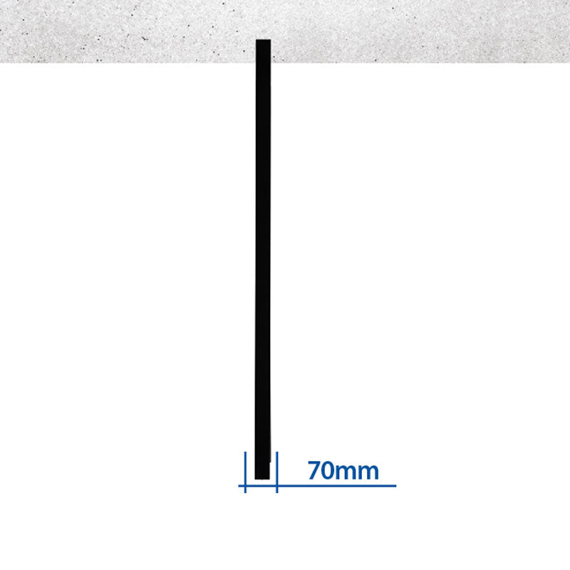 B-Tech TV Ceiling Mount BT8325/B, support frame in a 70-millimeter side profile