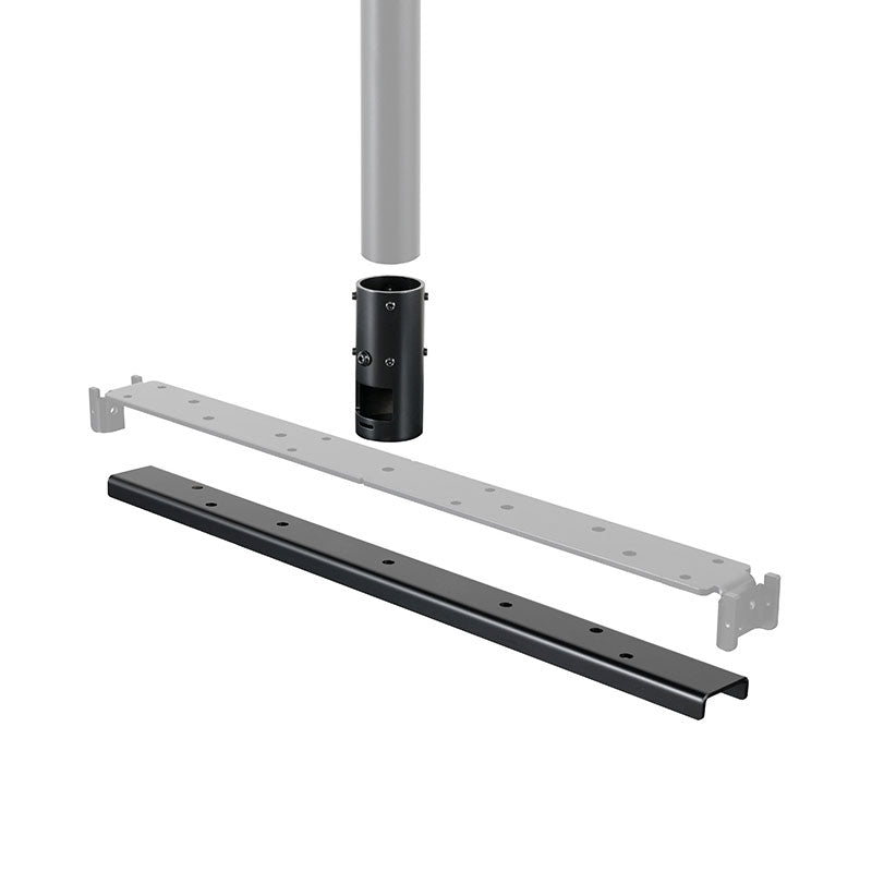 B-Tech System 2 Pole Adapter BT8327/B, display mounting rail and ceiling pole connector