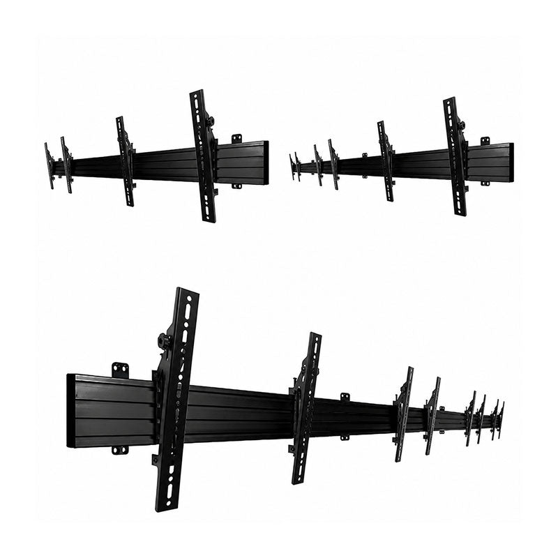 B-Tech Menu Board Wall Mount BT8330/B, multiple display mount articulation positions