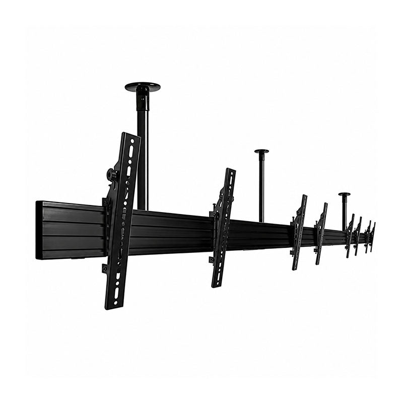 B-Tech Menu Board Ceiling Mount BT8332/BB, ceiling video wall mount with multiple display adapters