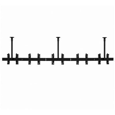 B-Tech Menu Board Ceiling Mount BT8333/BB, curved ceiling display rail front view