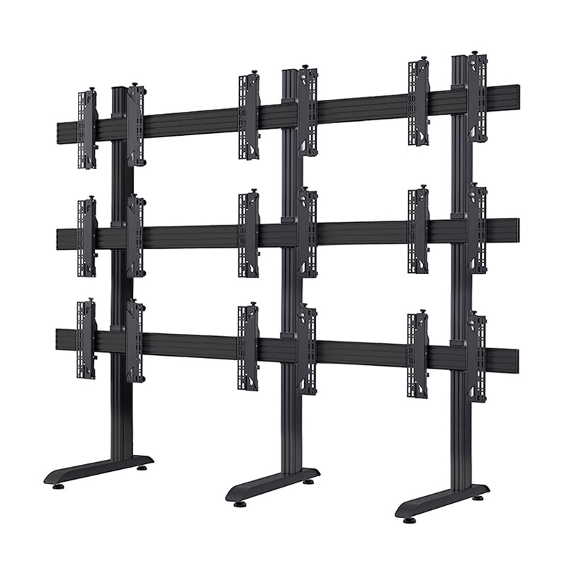 B-Tech Freestanding Video Wall Stand BT8370-3x3-60/BB