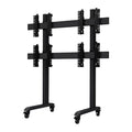 B-Tech BT8371-2x2-BB Mobile Video Wall Cart (2x2, 46-70 inch, Black)