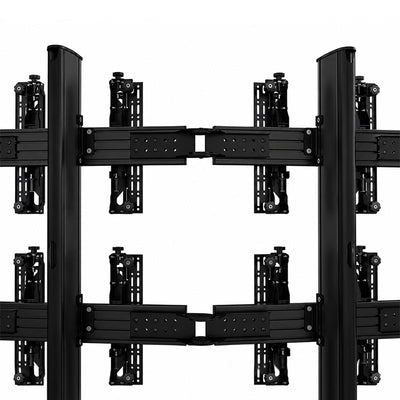 B-Tech Freestanding Video Wall (39-75 inch, Configurable, Curved) BT8373/BB
