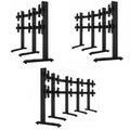 B-Tech Freestanding Video Wall BT8373/BB, curved video wall floor stand configurations