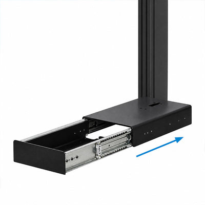B-Tech Bolt Down Video Wall BT8377/B, floor stand base drawer extended