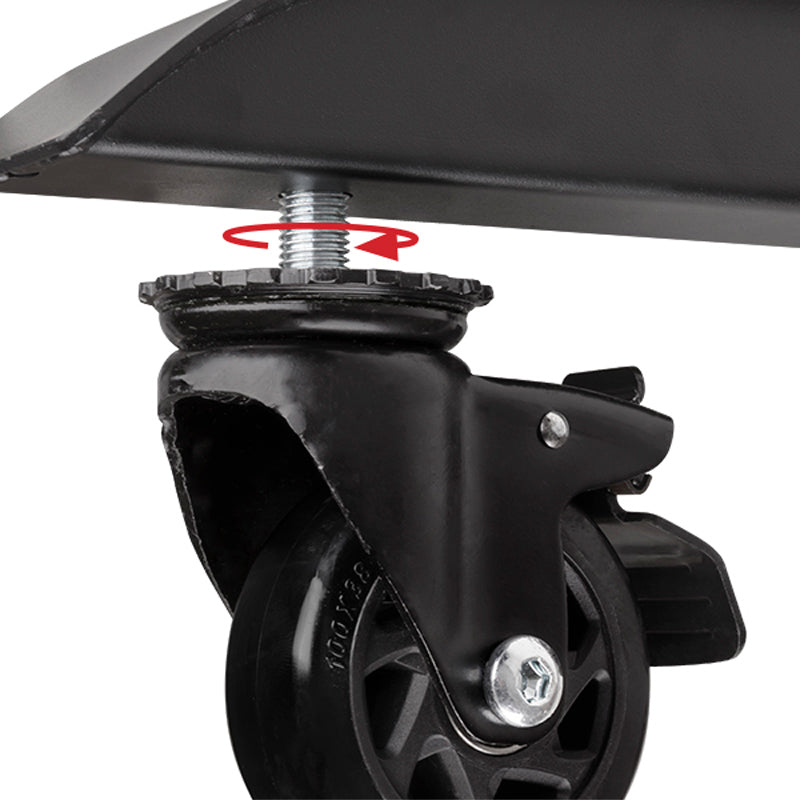B-Tech System X Castors BT8380-CASTORS, caster height adjustment screw detail