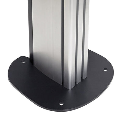 B-Tech System X Bolt Down Floor Base BT8380-FFB/B, floor stand column base close-up
