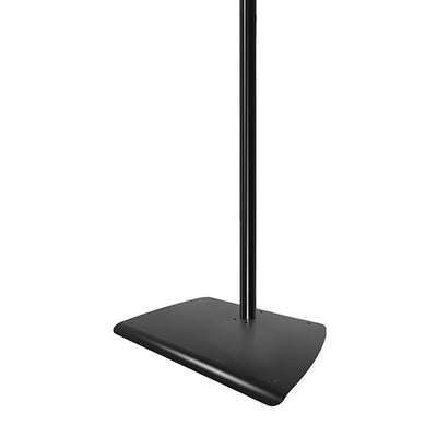 B-Tech System X Freestanding Floor Base BT8380-FSB/B, black column stand with a black floor base