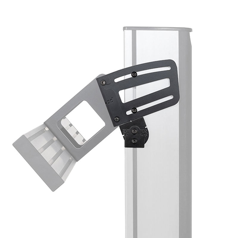B-Tech System X Tilt Joining Plate BT8380-JPT/B, adjustable display bracket side view