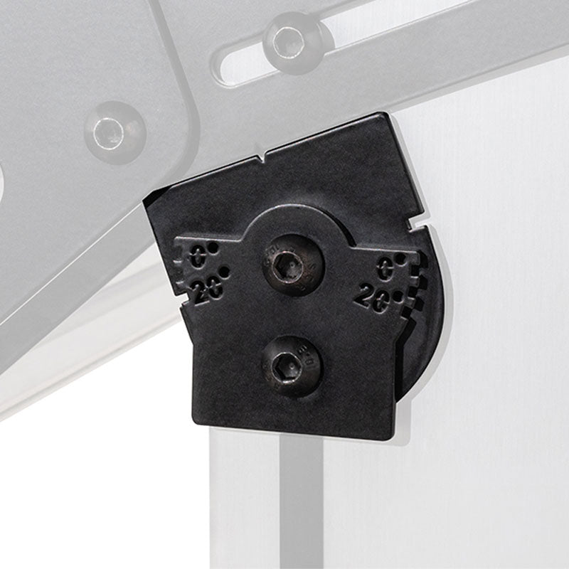 B-Tech System X Tilt Joining Plate BT8380-JPT/B, display bracket tilt-angle adjustment detail