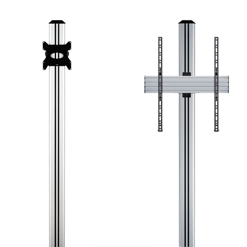 B-Tech Floor Stand Vertical Support Column BT8381-180/B, floor-to-ceiling TV mount configuration diagram
