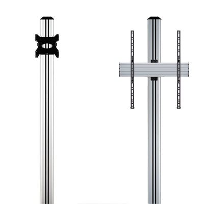 B-Tech Floor Stand Vertical Support Column BT8381-180/B, floor-to-ceiling TV mount configuration diagram