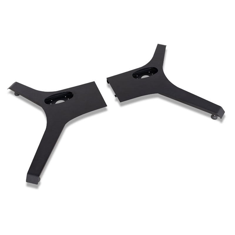 B-Tech Mode-AL Freestanding Floor Base BT8385-TXB/B, two black three-legged base plates