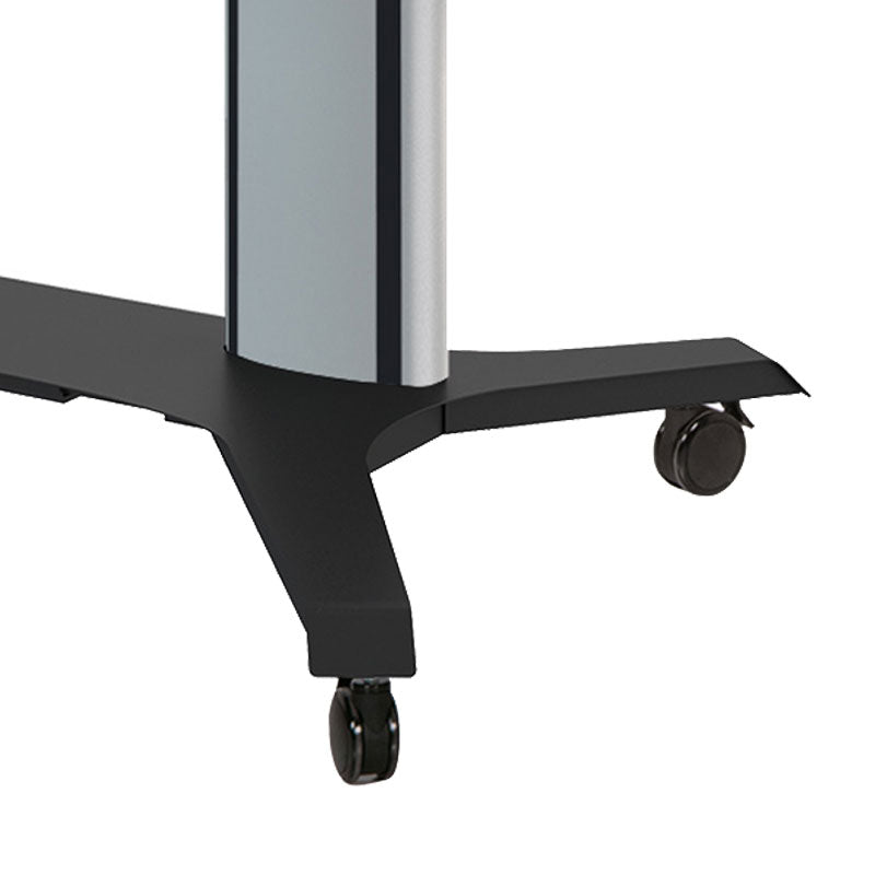 B-Tech Mode-AL Freestanding Floor Base BT8385-TXB/B, mobile stand base caster in close-up
