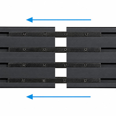 B-Tech System X Rail Joining Kit BT8390-EXT/B, expandable wall mount rails adjustment detail