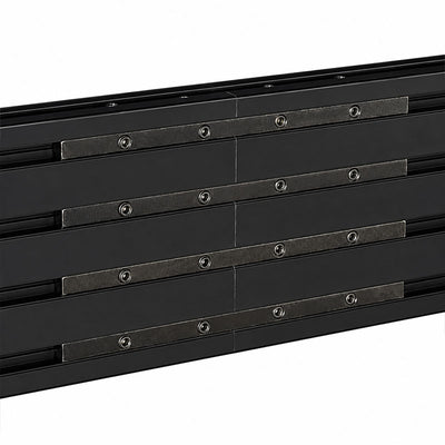 B-Tech System X Rail Joining Kit BT8390-EXT/B, wall mount overlapping rail close-up