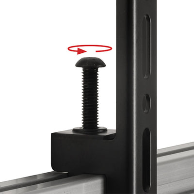 B-Tech System X TV Interface Arms BT8390-VESA400F/B, display height-adjustment screw detail