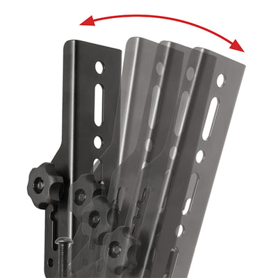 B-Tech System X TV Interface Arms BT8390-VESA400T/B, display bracket progressive tilt-range demonstration