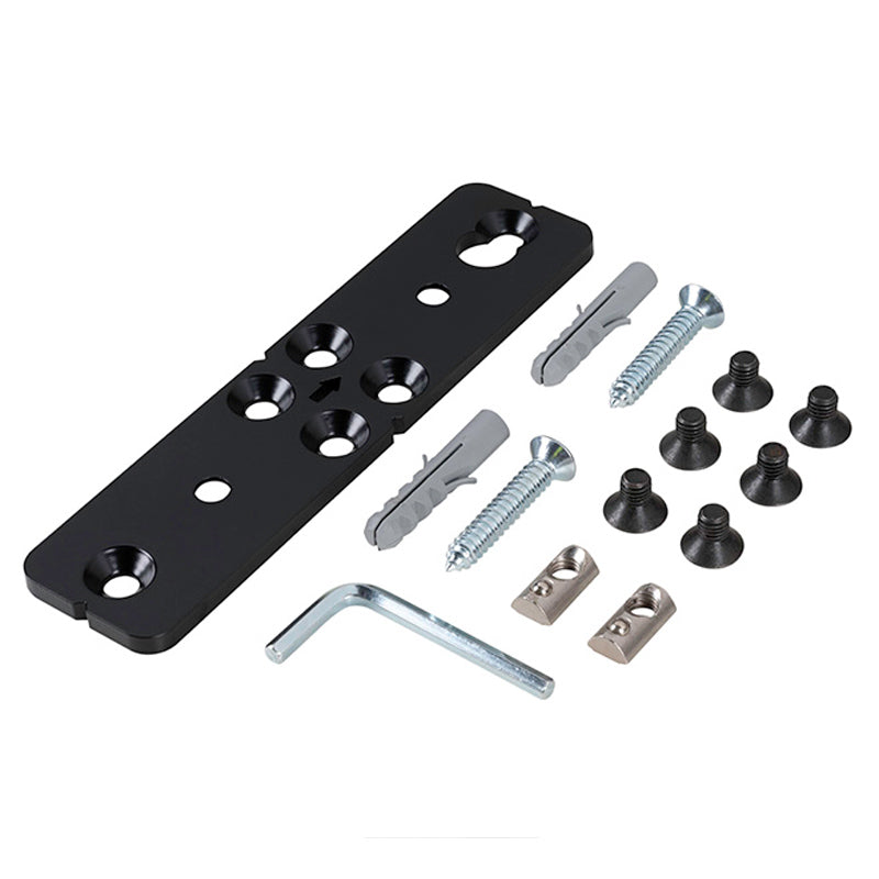 B-Tech System X Rail Mounting Bracket BT8390-WFK1/B, accessory mounting plate hardware kit