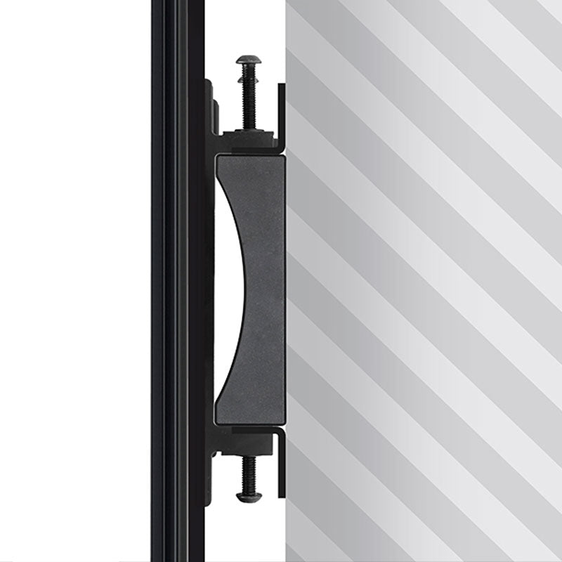 B-Tech System X Rail Mounting Bracket BT8390-WFK8/B, pole clamp side detail