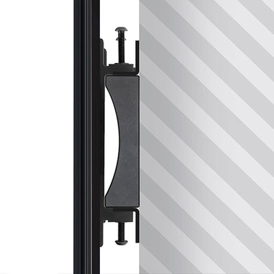 B-Tech System X Rail Mounting Bracket BT8390-WFK8/B, pole clamp side detail