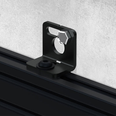 B-Tech System X Rail Mounting Bracket BT8390-WFK8/B, cable-management ring detail