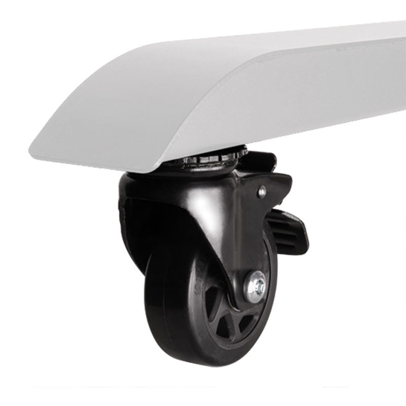 B-Tech Mobile Cart BT83LAEC015-M/BB, mobile display stand locking caster detail