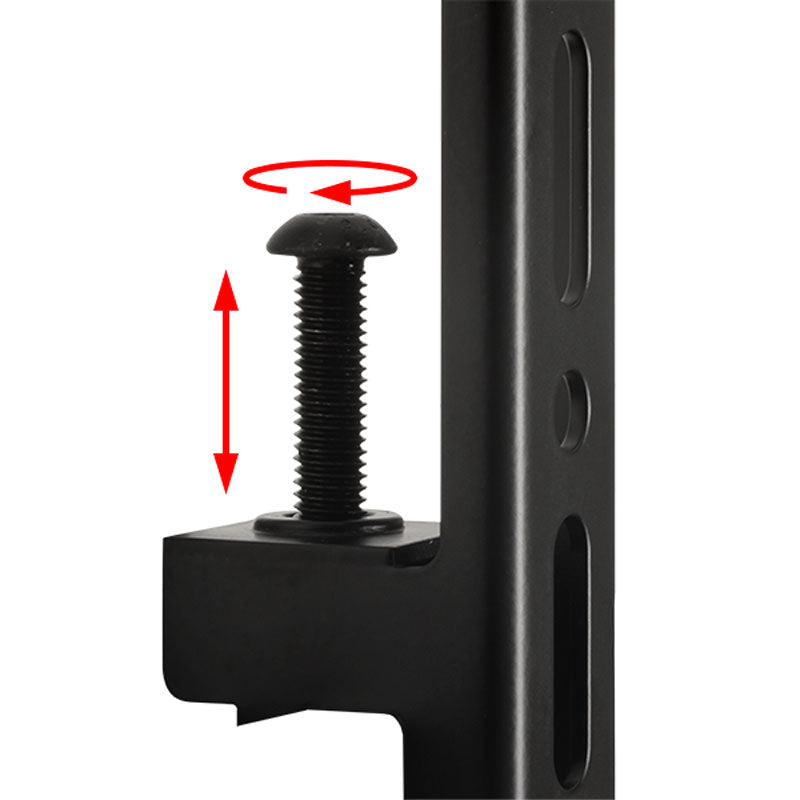 B-Tech System X Large Twin Screen VC Wall Mount BT8416/BB, floor stand height adjustment screw