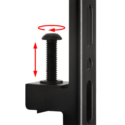 B-Tech System X Large Twin Screen VC Wall Mount BT8416/BB, floor stand height adjustment screw