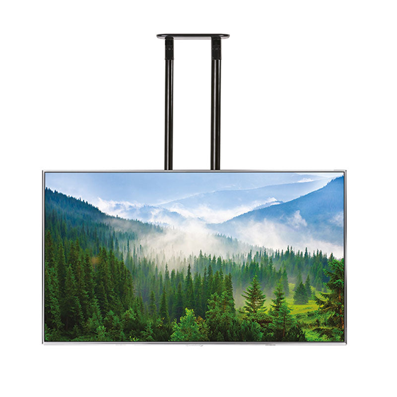 B-Tech XL Universal TV Ceiling Mount BT8448-300/BB, ceiling display mount installed with TV