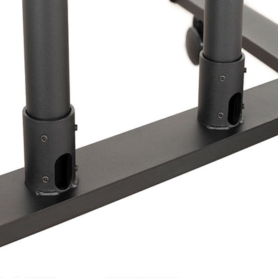 B-Tech Large Universal TV Cart BT8504/BB, portrait display cart base pole connection