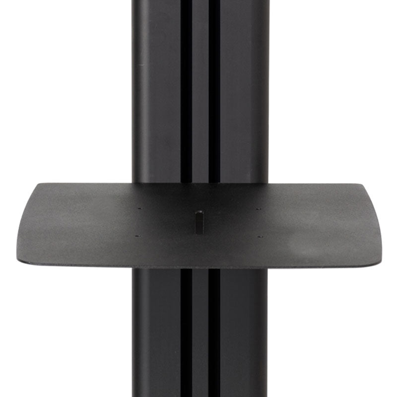 B-Tech Universal Dual Screen VC Cart BT8514/WW, floor display stand accessory shelf close-up