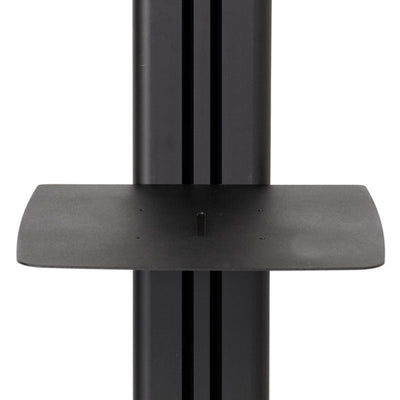 B-Tech Universal Dual Screen VC Cart BT8514/WW, floor display stand accessory shelf close-up