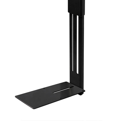 B-Tech Universal Dual Screen VC Cart BT8516/B, black speaker stand front view