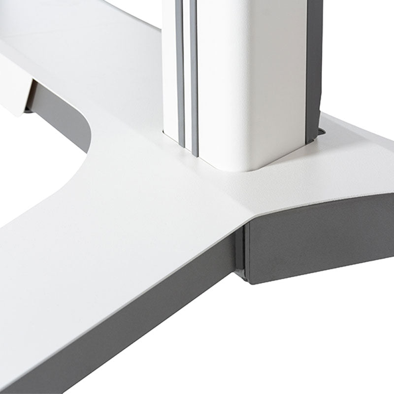 B-Tech Universal Dual Screen VC Cart BT8516/B, white speaker stand base close-up