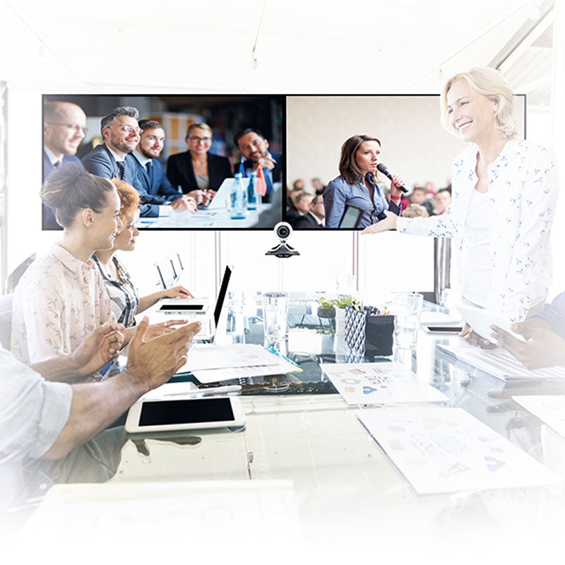 B-Tech Universal Dual Screen VC Cart BT8516/B, video conferencing in office and classroom settings
