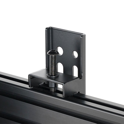 B-Tech XXL Bolt-Down Dual Screen VC Stand BT8538/BB, display lift tension screw close-up