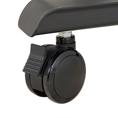 B-Tech Large Low Level TV Mobile Cart BT8540/BB, caster brake detail