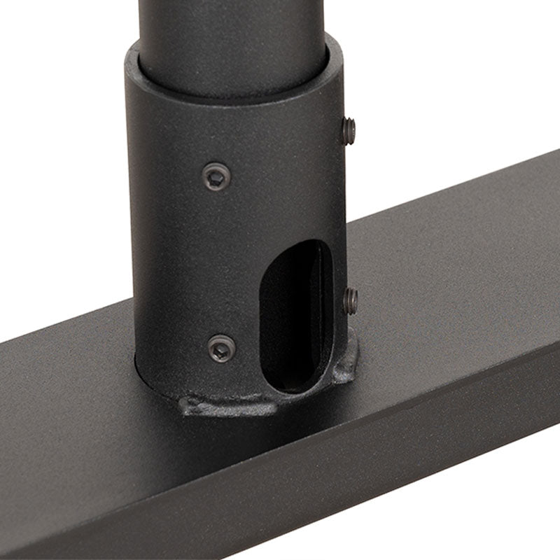 B-Tech Large Low Level TV Mobile Cart BT8540/BB, display column cable-routing opening
