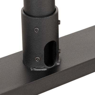 B-Tech Large Low Level TV Mobile Cart BT8540/BB, display column cable-routing opening