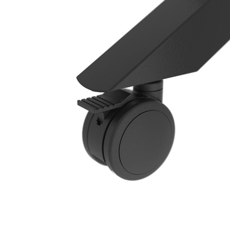 B-Tech Momentum Edge XL Interactive Touchscreen Cart BT8546/B, display stand caster close-up