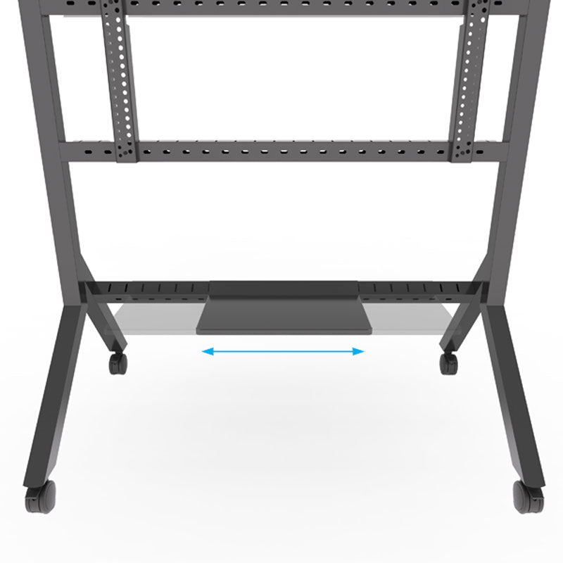 B-Tech Momentum Edge XL Interactive Touchscreen Cart BT8546/B, display stand base width-adjustment detail