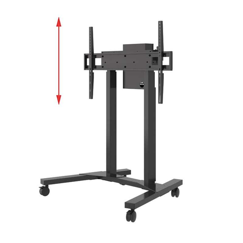B-Tech XL Motorized Height Adjust Mobile TV Cart BT8558-NA/B