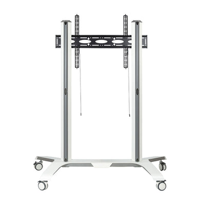 B-Tech Extra Large Universal TV Cart BT8564/BB, mobile dual-post display cart frame rear view