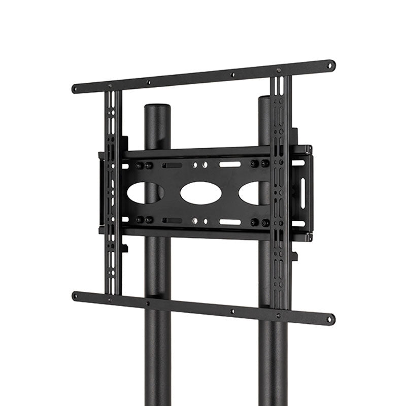 B-Tech Extra Large TV Floor Stand BT8573/BB, dual-post display stand mounting frame front view