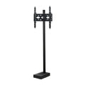 B-Tech Large Pole Mounted Bolt-Down TV Stand (Retractable, Black) BT8577/B